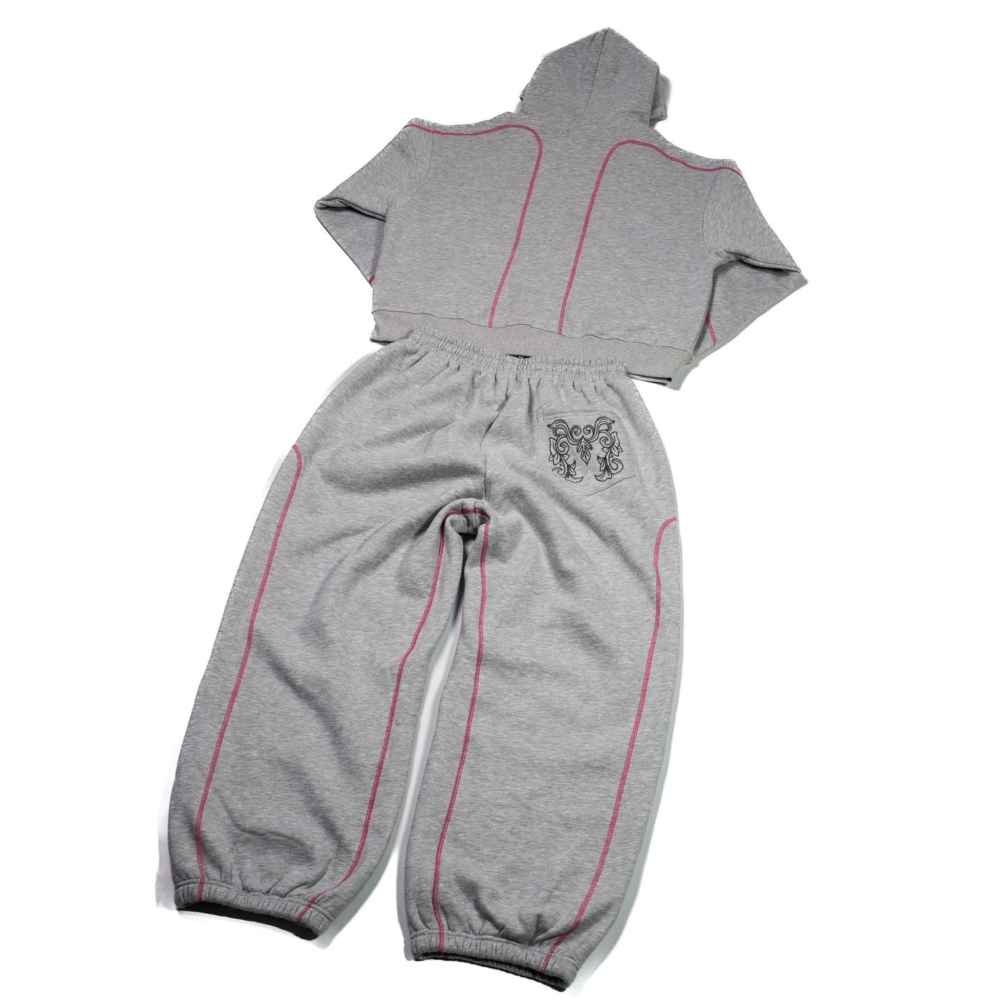 GREY / PINK — AVRUPA SEASON 3.0 TRACKSUIT JACKET