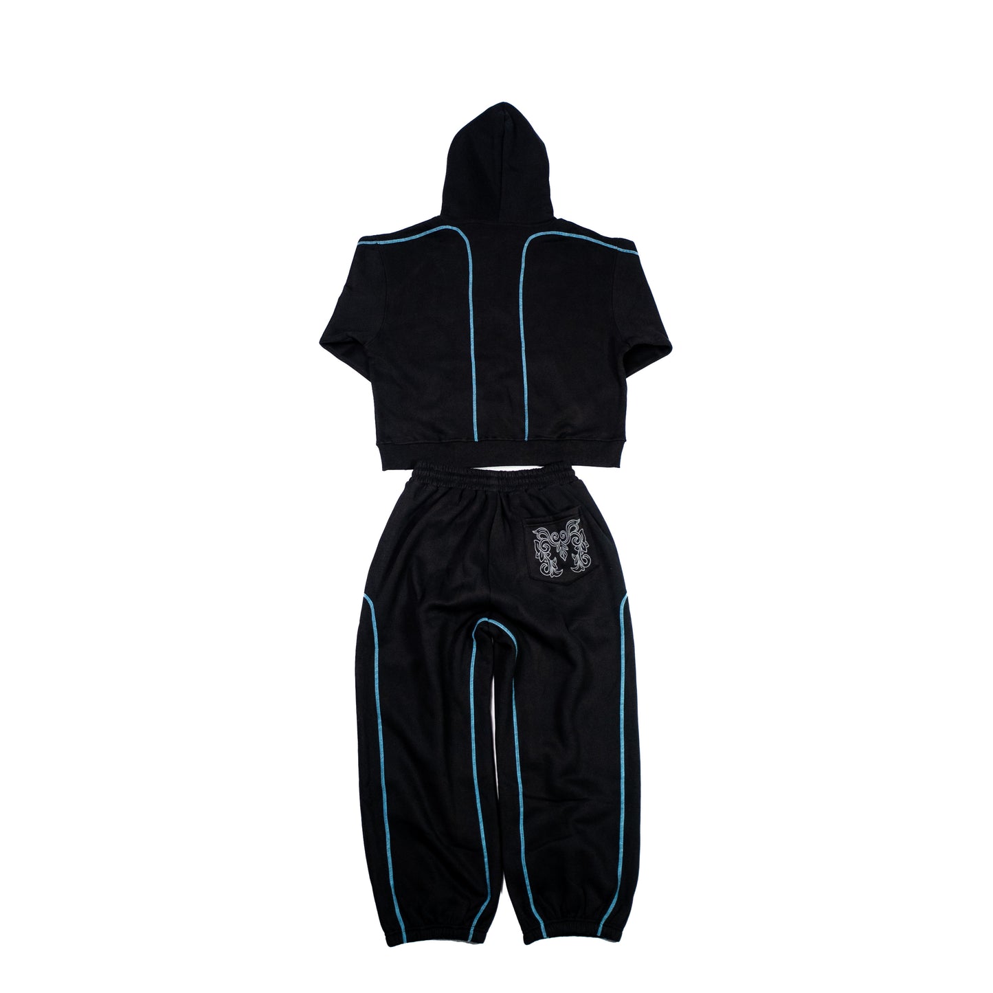 BLACK / BLUE — AVRUPA SEASON 3.0 TRACKSUIT PANTS