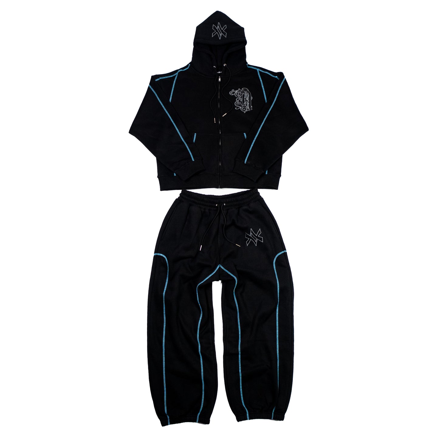 BLACK / BLUE — AVRUPA SEASON 3.0 TRACKSUIT JACKET