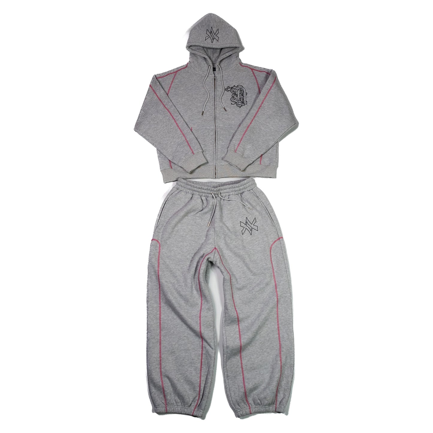 GREY / PINK — AVRUPA SEASON 3.0 TRACKSUIT JACKET