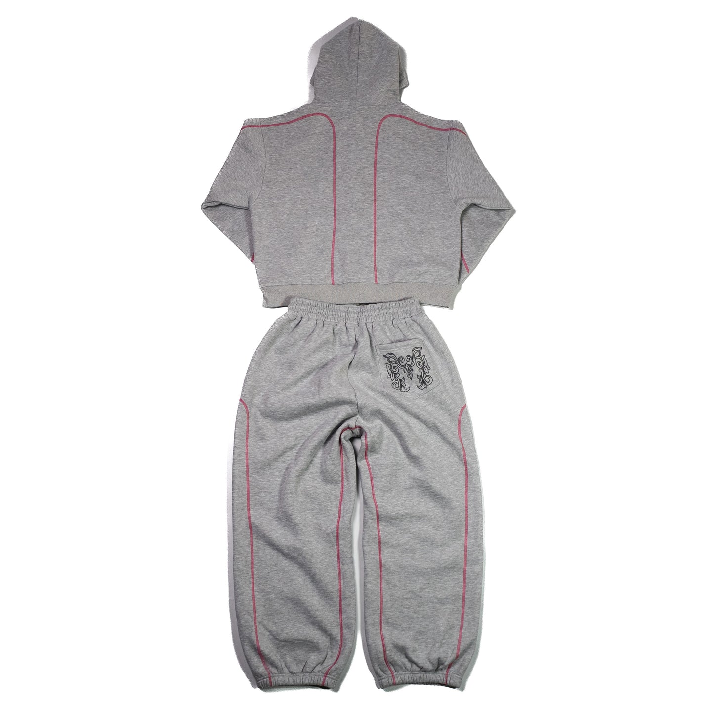 GREY / PINK — AVRUPA SEASON 3.0 TRACKSUIT JACKET