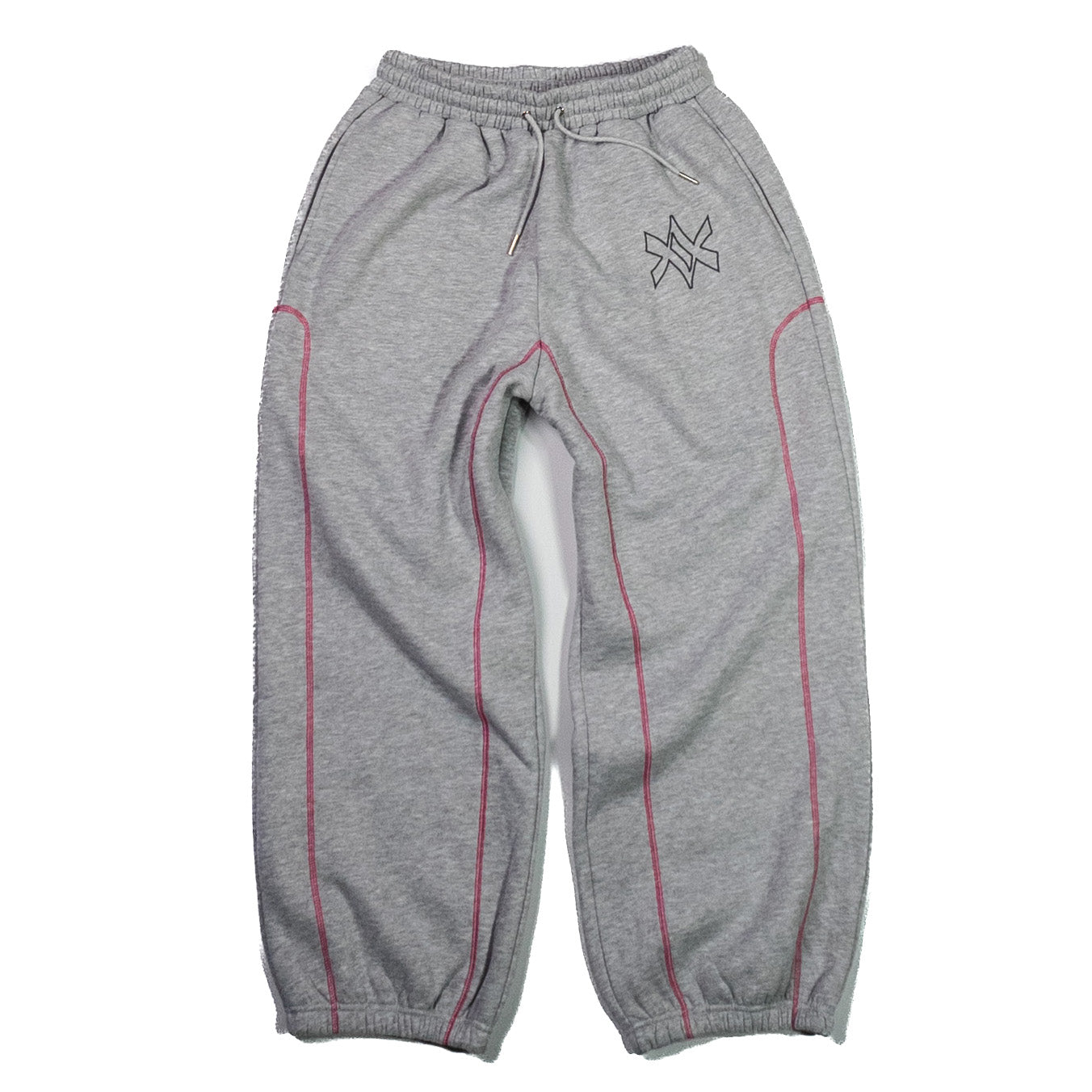GREY / PINK — AVRUPA SEASON 3.0 TRACKSUIT PANTS