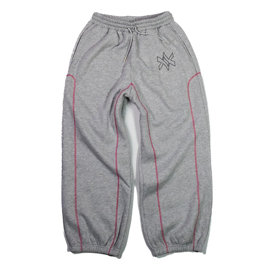 GREY / PINK — AVRUPA SEASON 3.0 TRACKSUIT PANTS