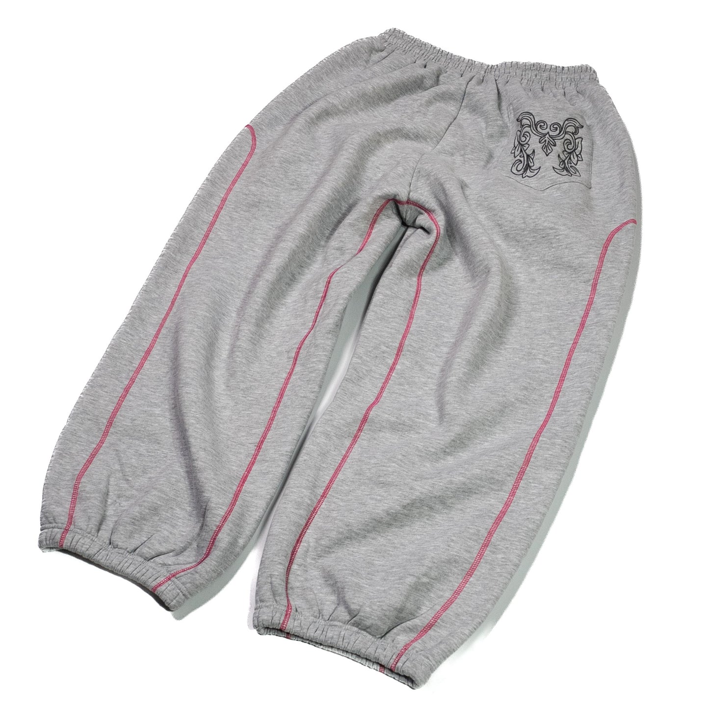 GREY / PINK — AVRUPA SEASON 3.0 TRACKSUIT PANTS